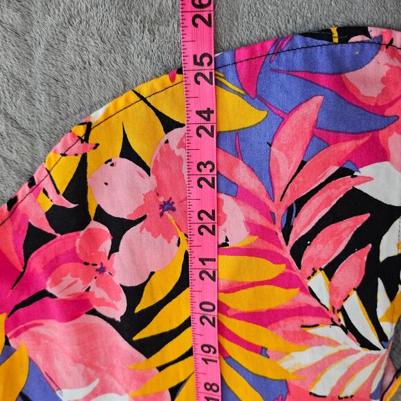 Ruby Rd Tropical Fern Print Wrinkle Resistant Shirt - 14P - Picture 9 of 10